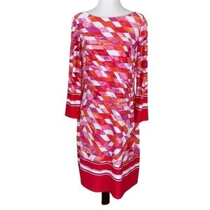 Vince Camuto Geo Pattern Sheath Dress